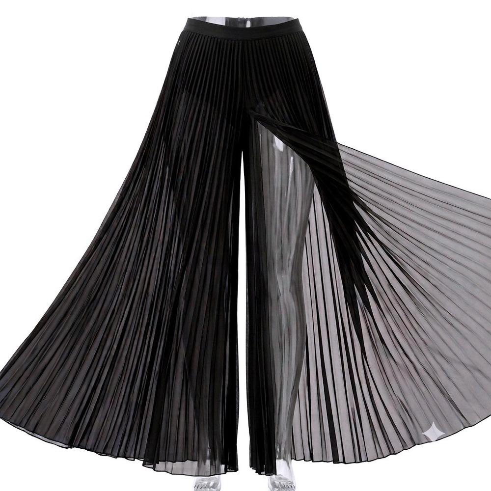 Ralph Lauren Collection Mallorie Pleated Chiffon Pants Sequin Shorts Runway L
